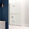 Anzzi Myth 28 in. x 56 in. Frameless Tub Door with TSUNAMI GUARD in Brushed Nickel SD-AZ053-01BN - alternate 2